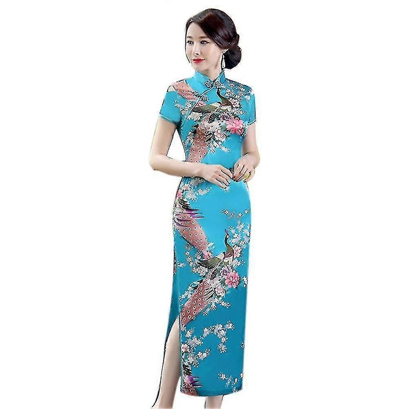Flower Print- Elegant Short-sleeve, Stand Collar Tight, Bodycon Dress Set-a High Quality | Fruugo SG