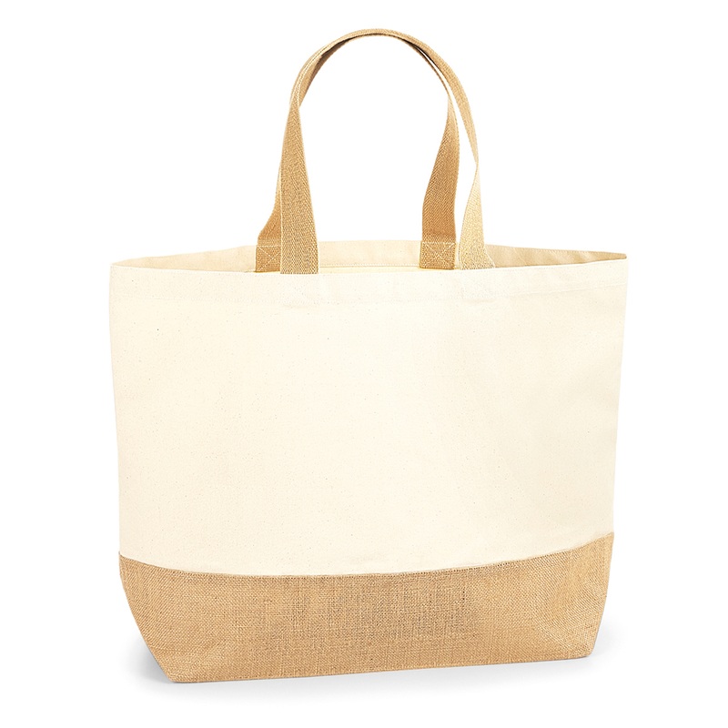 Jute base canvas tote XL  AVM Workwear and Embroidery Ltd