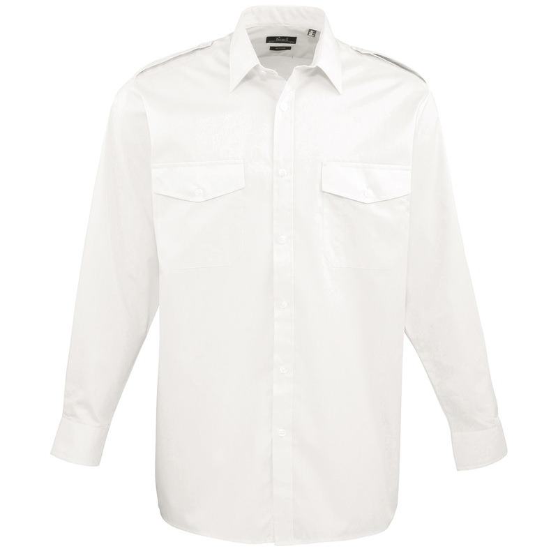 Long sleeve pilot shirt  AVM Workwear and Embroidery Ltd