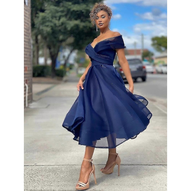 Women’s Elegant A-line Off-shoulder Evening Party Dress For Wedding Guest Birthday Dress For Cocktail Vestidos De Novia | Fruugo SG