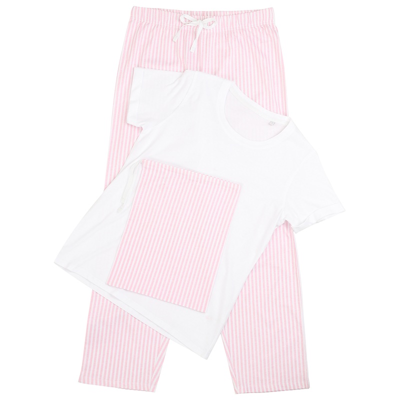 Womens long pant pyjama set (in a bag)  AVM Workwear and Embroidery Ltd