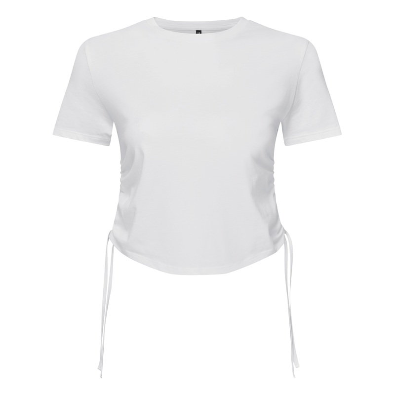 Womens TriDri ruched crop top  AVM Workwear and Embroidery Ltd