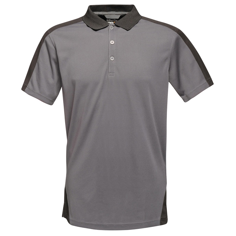 Contrast wicking polo  AVM Workwear and Embroidery Ltd