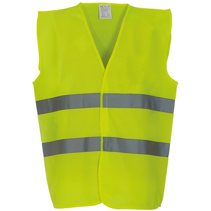 Hi-vis 2-band waistcoat (HVW102)  AVM Workwear and Embroidery Ltd