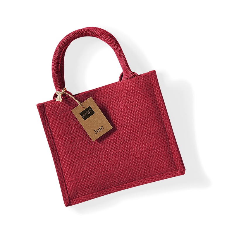 Jute mini gift bag  AVM Workwear and Embroidery Ltd