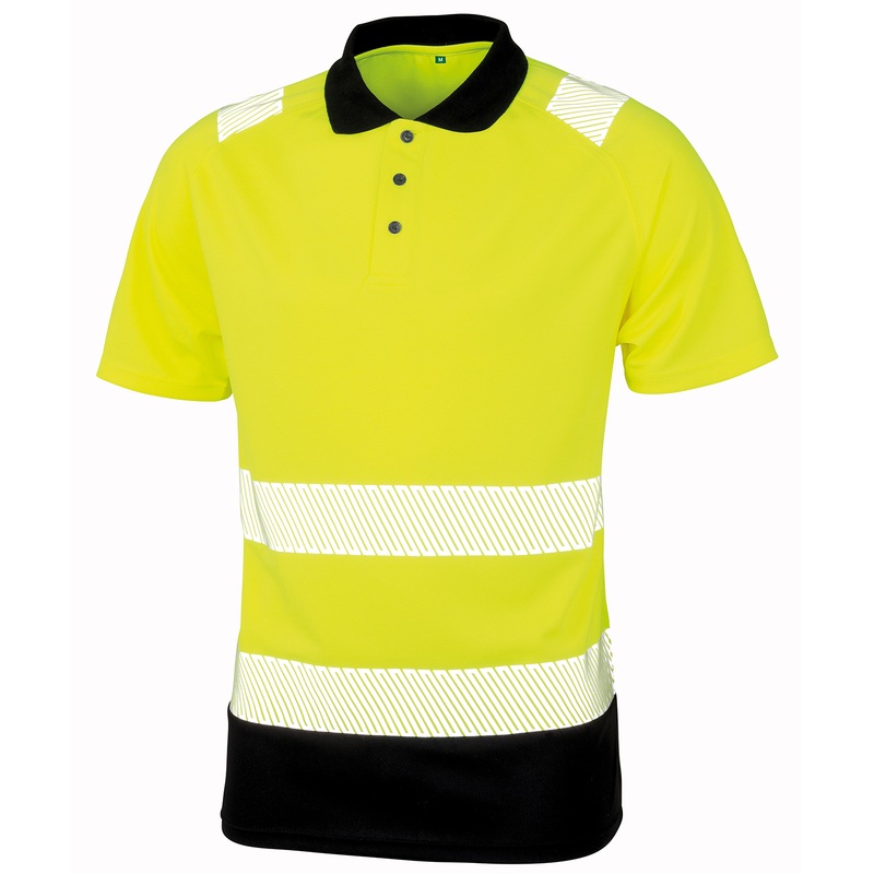 Recycled safety polo  AVM Workwear and Embroidery Ltd