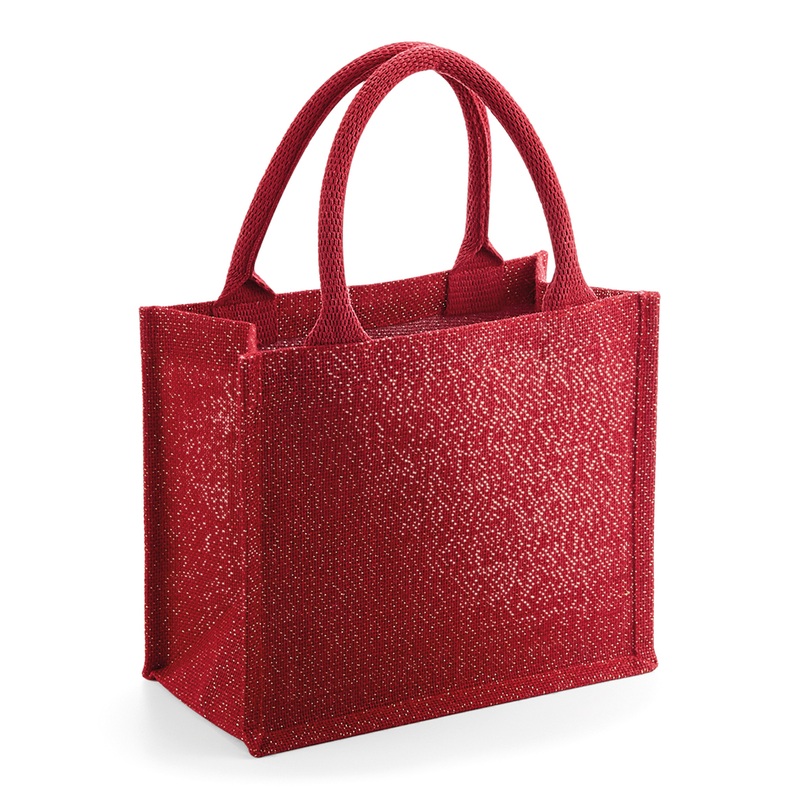 Shimmer jute mini gift bag  AVM Workwear and Embroidery Ltd