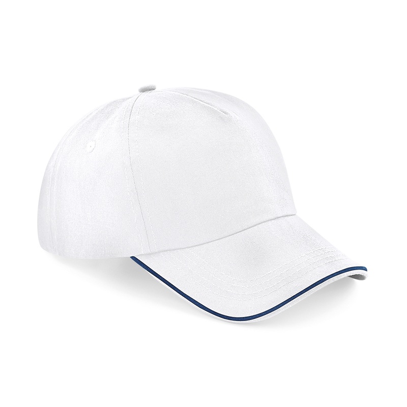 Authentic 5-panel cap  piped peak  AVM Workwear and Embroidery Ltd