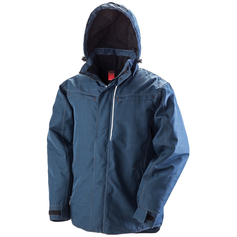 Denim texture rugged jacket  AVM Workwear and Embroidery Ltd