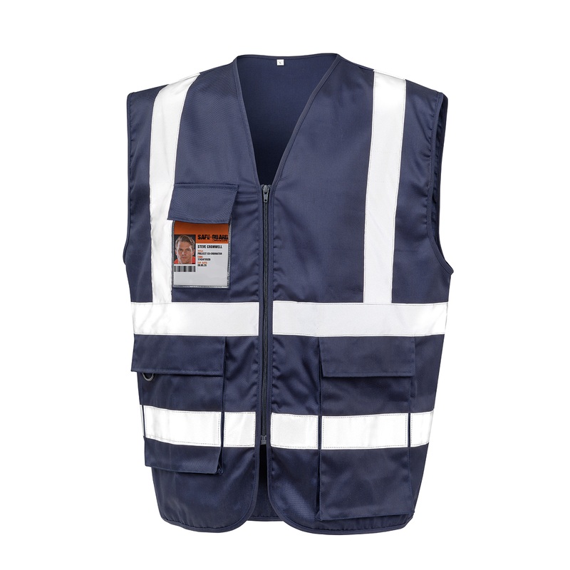 Heavy duty polycotton security vest  AVM Workwear and Embroidery Ltd