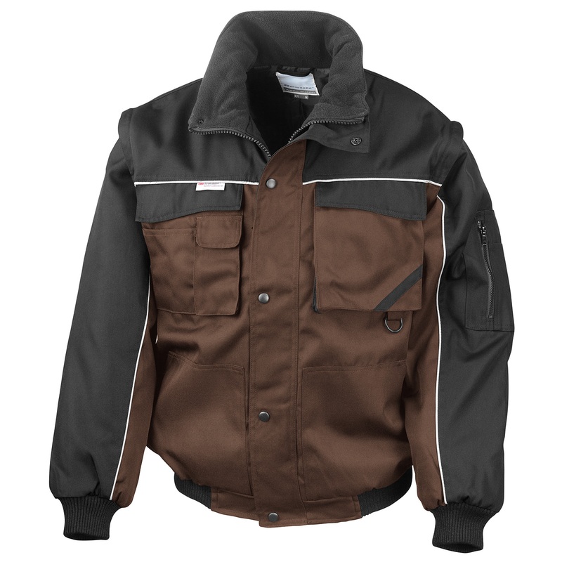 Work-Guard zip sleeve heavy-duty pilot jacket  AVM Workwear and Embroidery Ltd
