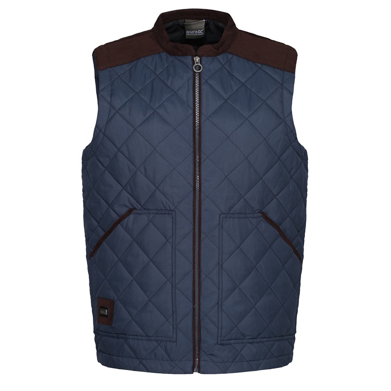 Moreton diamond quily gilet  AVM Workwear and Embroidery Ltd