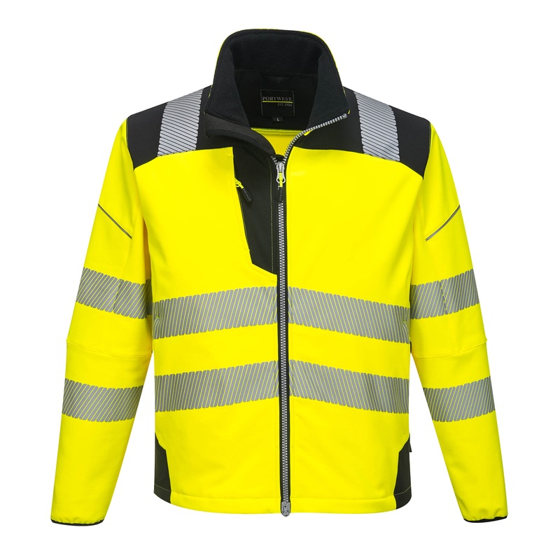 PW3 Hi-vis softshell jacket (T402)  AVM Workwear and Embroidery Ltd