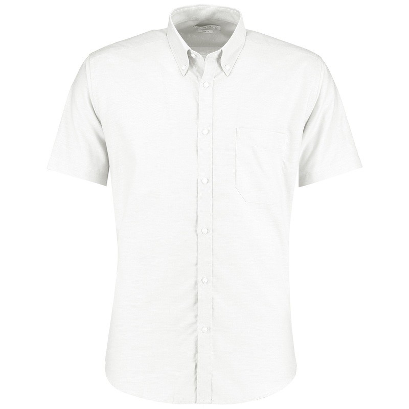 Slim fit workwear Oxford shirt short sleeve  AVM Workwear and Embroidery Ltd