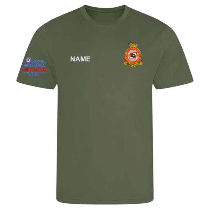 309 SAWBRIDGEWORTH SQUADRON   JC001 COOL T EARTHY GREEN *NON REFUNDABLE  AVM Workwear and Embroidery Ltd