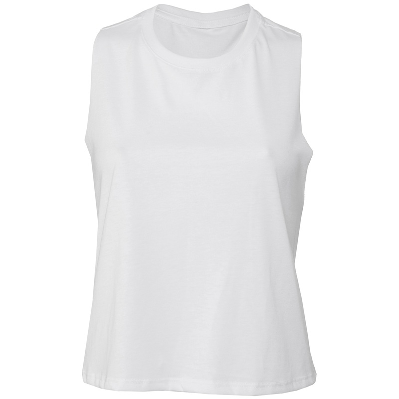 Womens racerback cropped tank  AVM Workwear and Embroidery Ltd