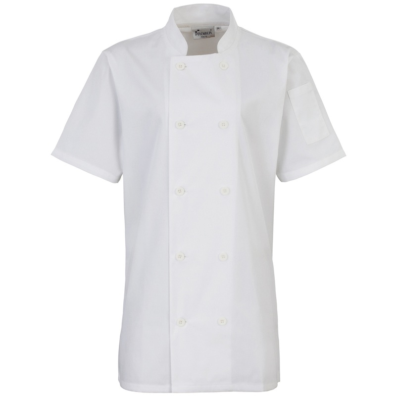 Womens short sleeve chefs jacket  AVM Workwear and Embroidery Ltd