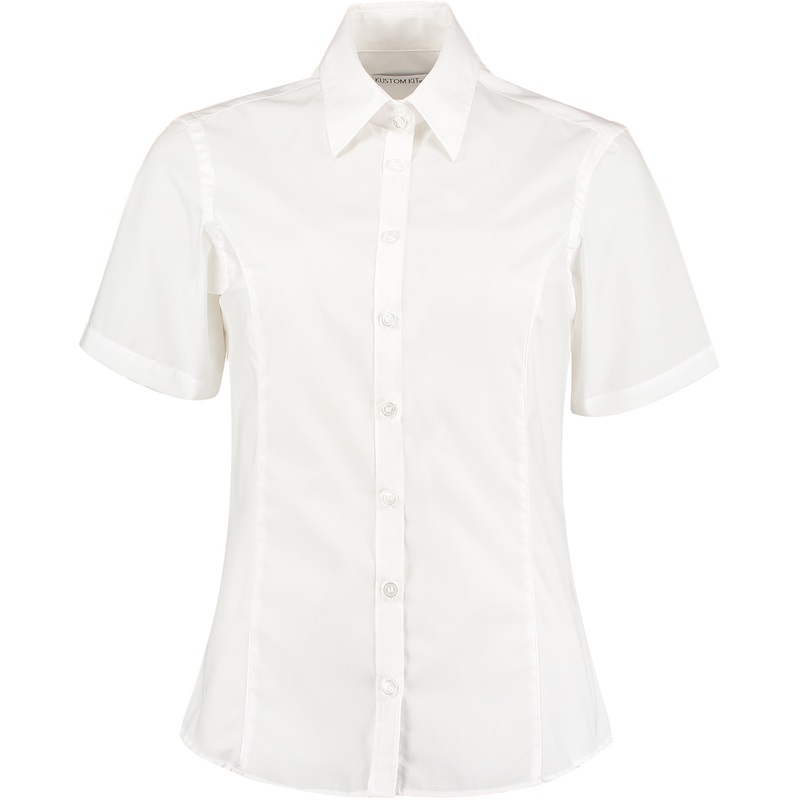 Business blouse short-sleeved (tailored fit)  AVM Workwear and Embroidery Ltd