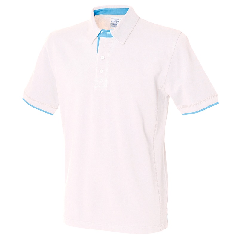 Contrast piqu polo shirt  AVM Workwear and Embroidery Ltd