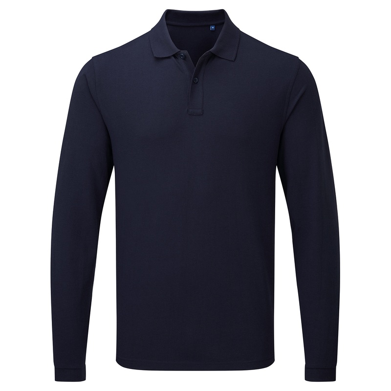 Essential unisex long sleeve workwear polo shirt  AVM Workwear and Embroidery Ltd