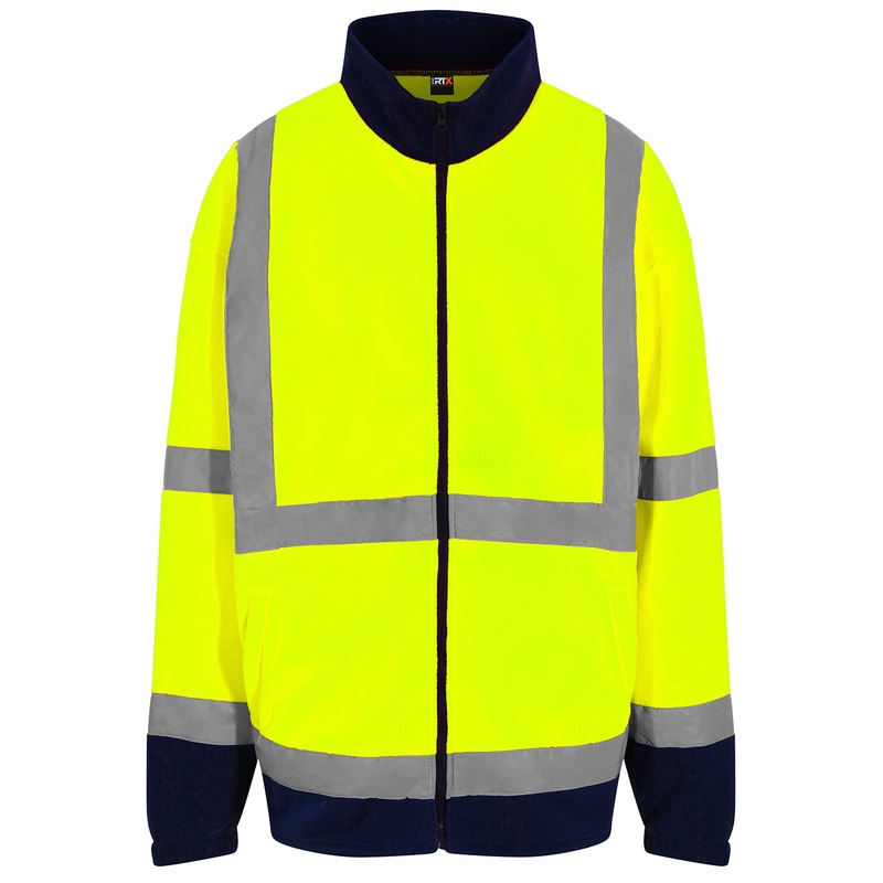 High visibility full-zip fleece  AVM Workwear and Embroidery Ltd