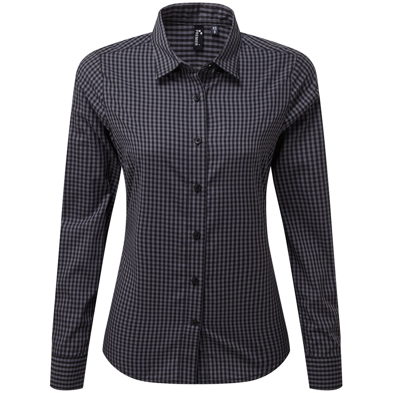 Womens Maxton check long sleeve shirt  AVM Workwear and Embroidery Ltd