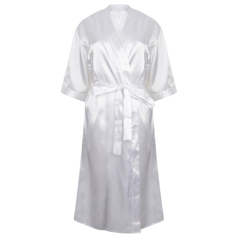 Womens satin robe  AVM Workwear and Embroidery Ltd