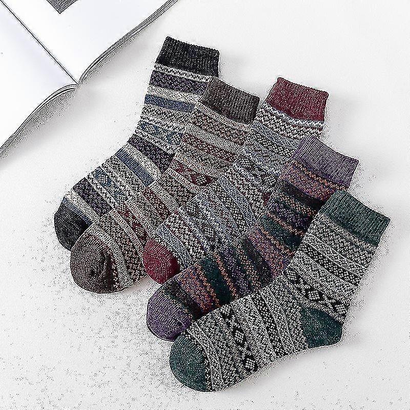 5 Pair Women Soft Cozy Socks Compatible With Fall Winter Sports Socks Cashmere | Fruugo SG