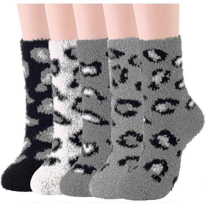 5 Pairs Womens Socks Warm Slipper Socks Winter Fluffy Socks Cozy Socks | Fruugo SG