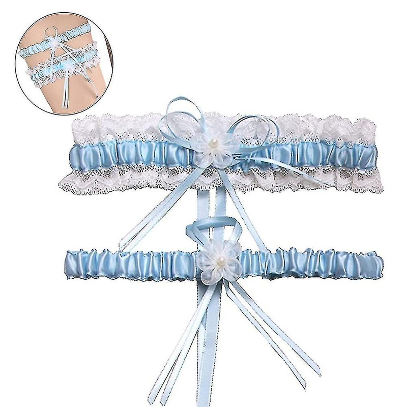 Bridal Lace Trim Wedding Bridal Garter With Satin Bow For Brides | Fruugo SG