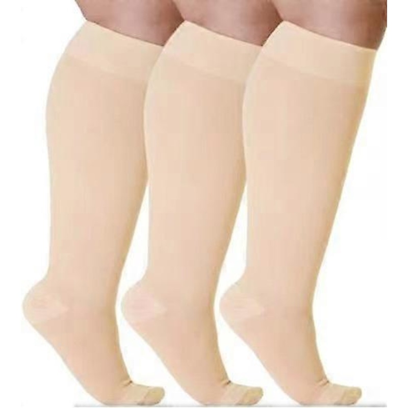 Compression Socks Unisex Solid Color Compression Sequence Socks Nylon High Stretch Socks | Fruugo SG