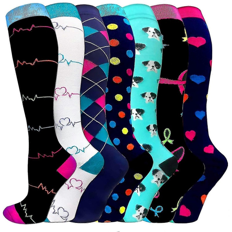 Compression Socks Women & Men 20-30mmhg Knee High Socks- Best For Running, Nursing, Hiking, Recovery&flight | Fruugo SG