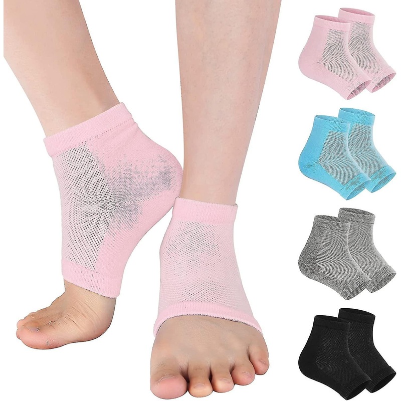 Cracked Heel Repair Socks – 4 Pairs Moisturizing Heel Socks for Dry Cracked Feet, Gel Socks for Crac | Fruugo SG