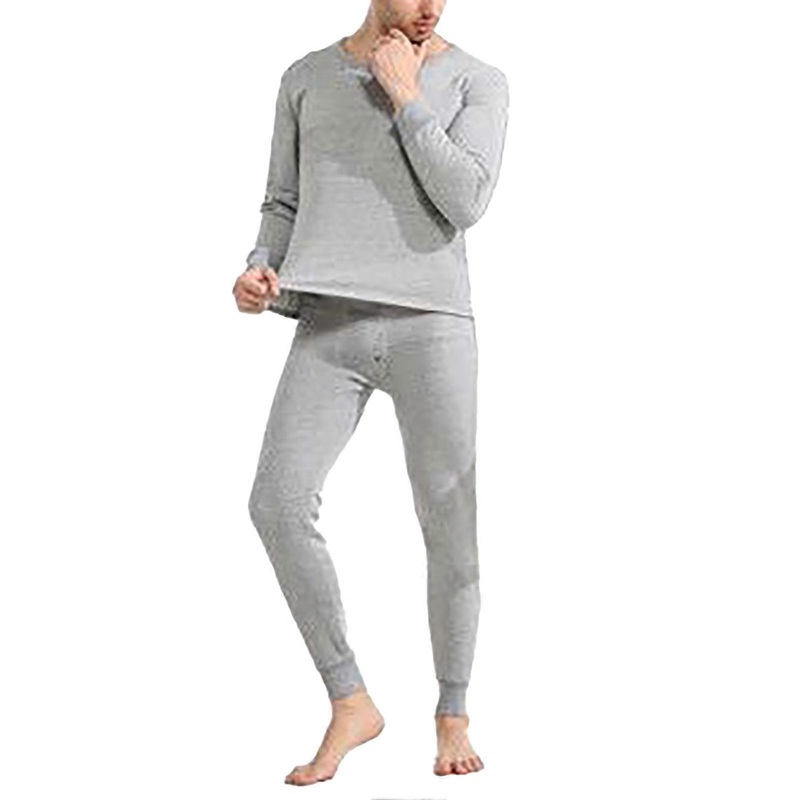 Men’s Thermal Underwear Padded Thickened Fashionable Slim Fitting Winter Round Necked Shirt Long Johns Set | Fruugo SG