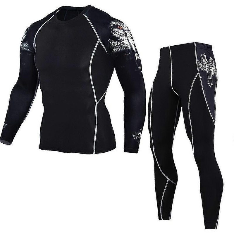 Men’s Thermal Underwear Set Mma Tactics Fitness Leggings Base Compression Sports Suit Underwear-SC | Fruugo SG