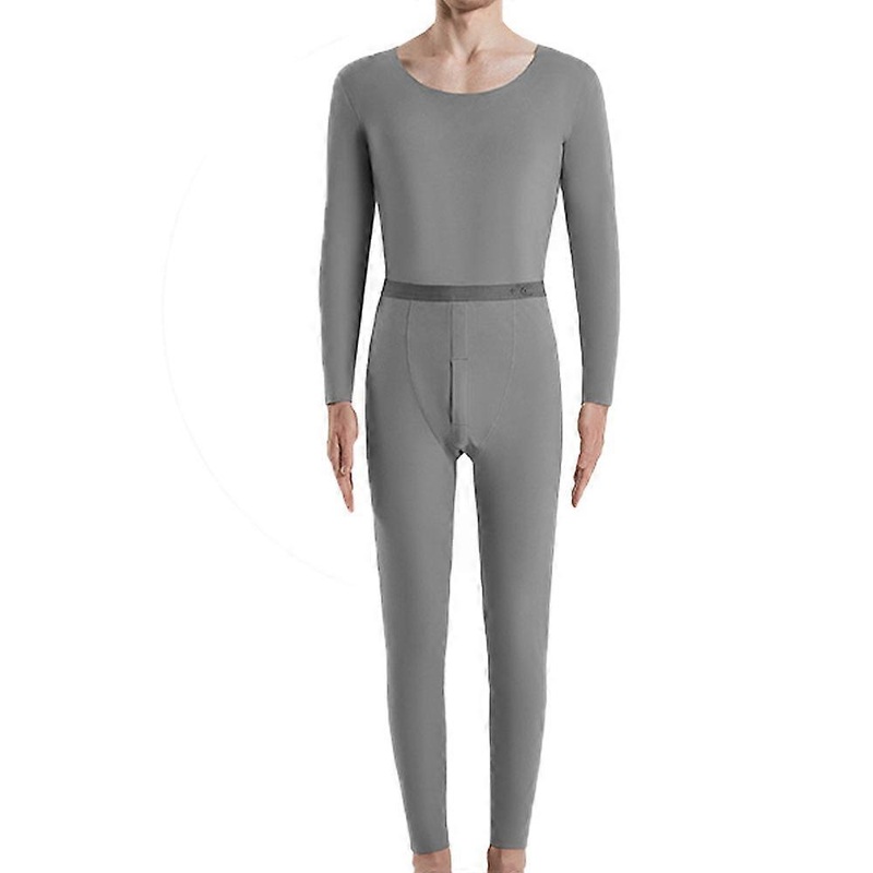 Men’s Thermal Underwear Set, Soft Fleece Lined Long Johns, Winter Warm Base Layer Top & Bottom – Grey | Fruugo SG