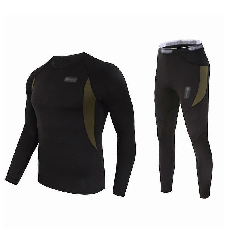 Mens Thermal Underwear Set, Winter Fleece Lined Sport Long Johns Base Layer Quick Drying | Fruugo SG