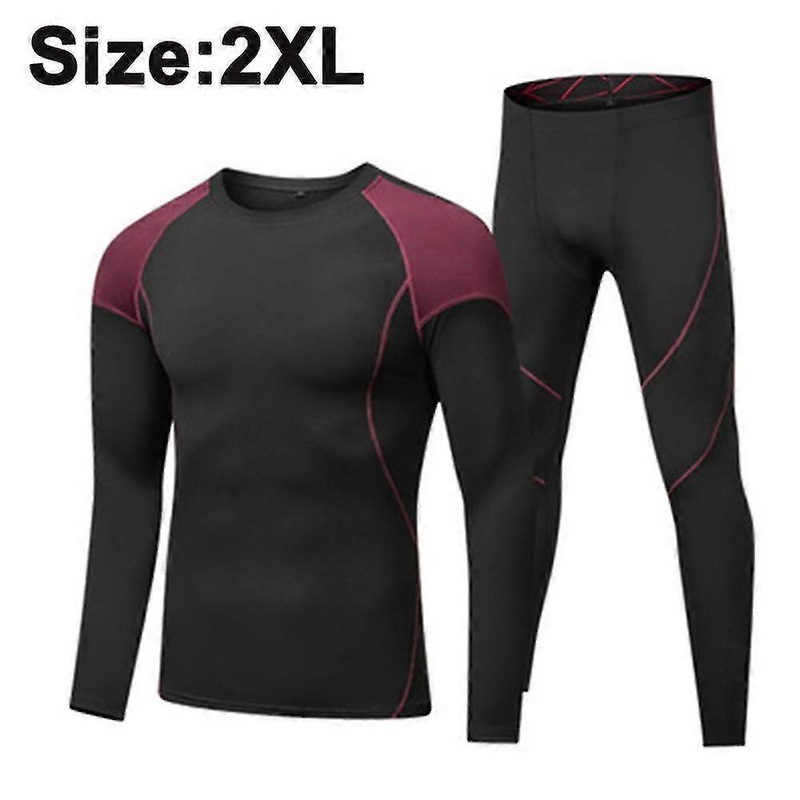 Thermal Underwear For Men, Base Layer Fleece Lined Top And Bottom | Fruugo SG