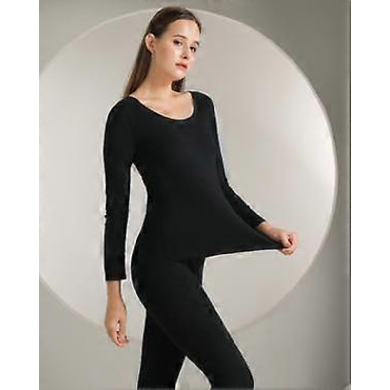 Thermal Underwear for Women Ultra Soft Fleece Lined Thermal Winter Base Layers Long Johns Set | Fruugo SG