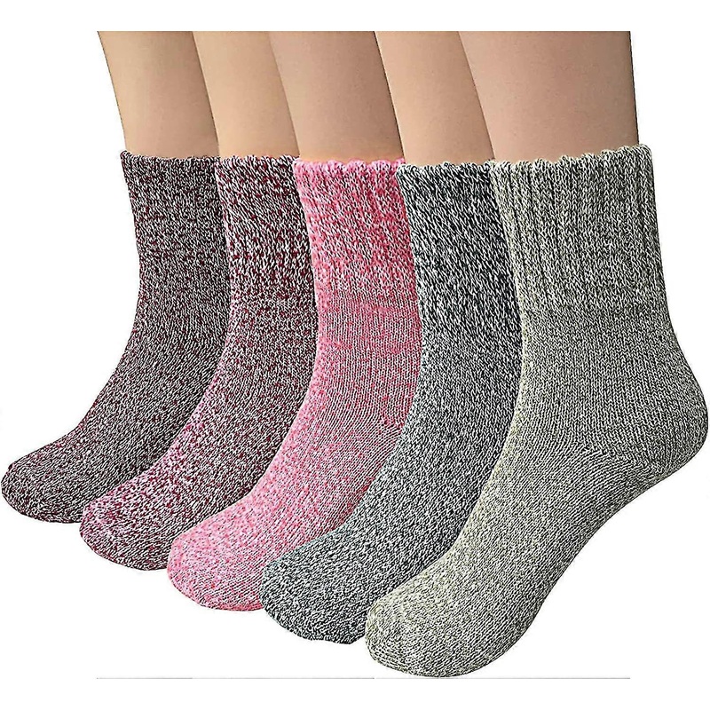 Thermal Winter Women Socks – 5 Pairs Wool Warm Knitting Ladies Socks | Fruugo SG