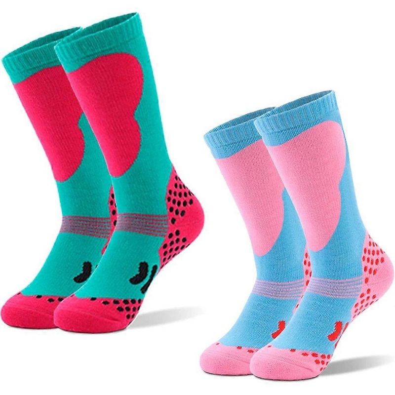Tofern 2 Pairs Children’s Ski Socks Warm Thermal Boys Girls Snow Socks Outdoor Socks Skating Hiking Winter | Fruugo SG