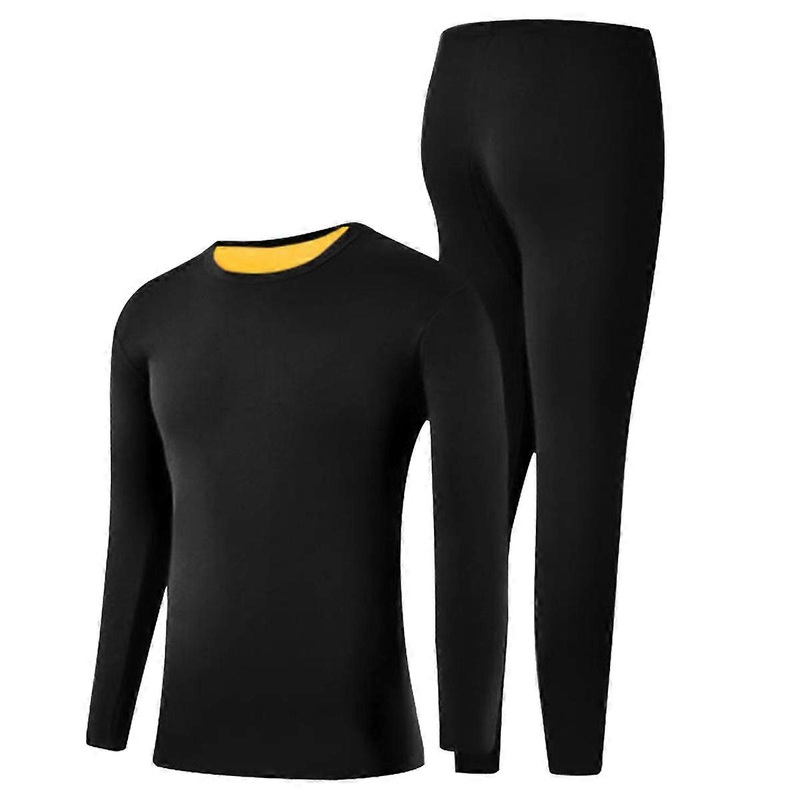Women’s Thermal Underwear Sets Base Layer Lightweight Thermals 2 Pieces Set, Top & Bottom, Black | Fruugo SG
