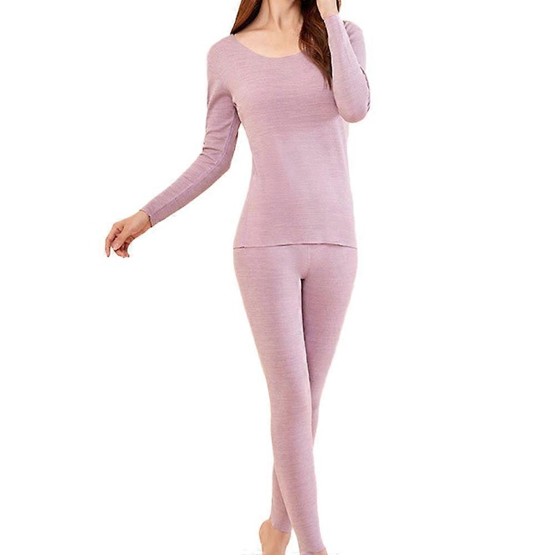 Womens Thermal Long Johns Sets Fleece Lined 2 Pcs Underwear Top & Bottom Pajama Set – Purple | Fruugo SG