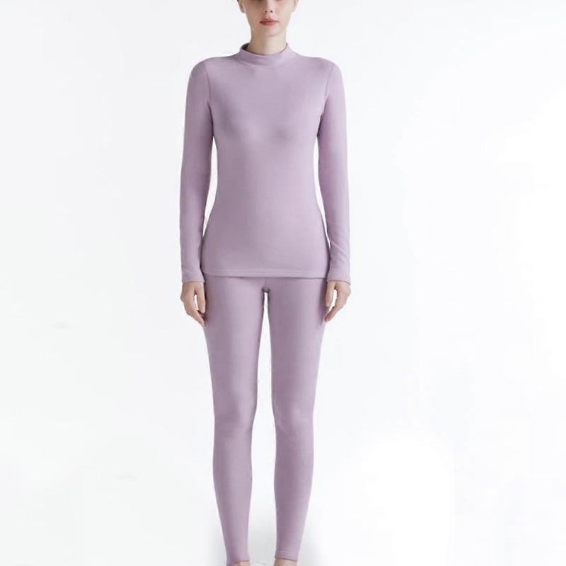 Womens Thermal Underwear Base Layer Long Johns Set Winter Sports Top and Bottom Suits, Purple | Fruugo SG