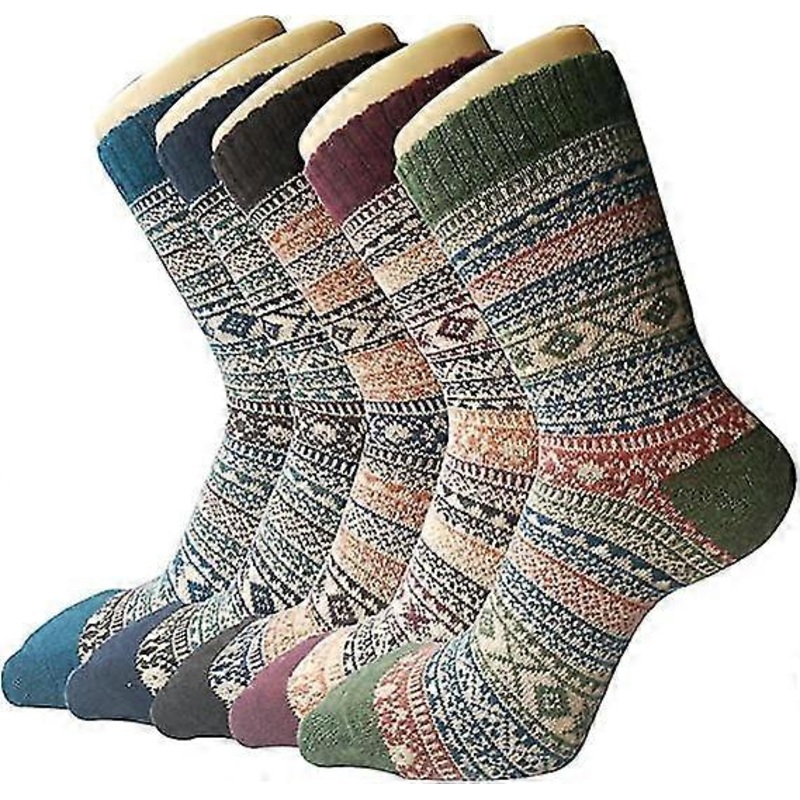 5 Pairs Womens Socks Wool Thermal | Fruugo SG