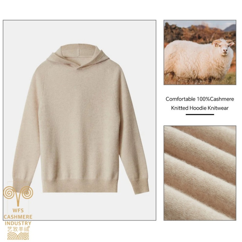 Best Selling Solid Ladies Knitted Pullover Winter Cashmere Jumper Turtleneck Half Zipper Cashmere Sweater for Women – Hoodie and Knitted Hoodie price