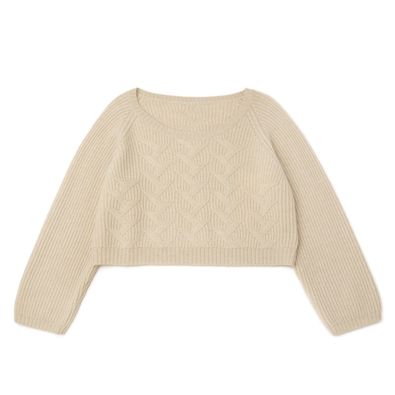 Casual Pure 100% Cashmere Sweater Knitting Women Pullover Short Top Raglan Sleeve Knitwear – Knitwear and Cashmere Sweater price