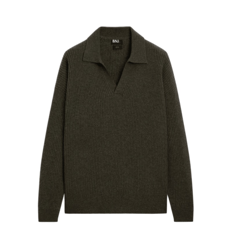 Cozy Wool Polo Collar Men Sweater for Stylish Winter Wear – Polo Men Sweater and Polo Collar Sweater price