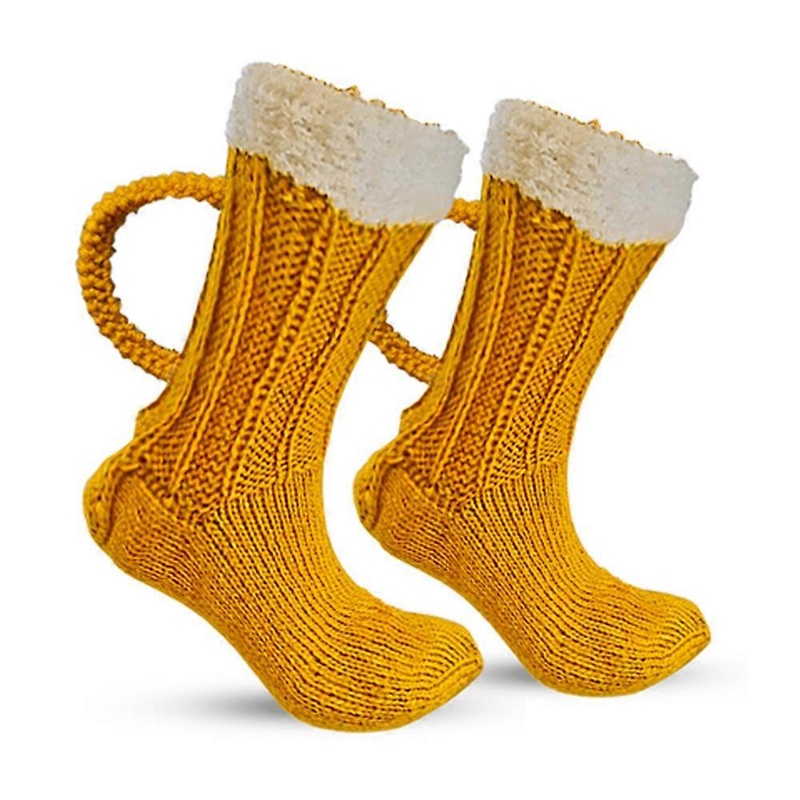 Creative beer socks color matching home floor socks warm medium tube wool socks one size | Fruugo SG
