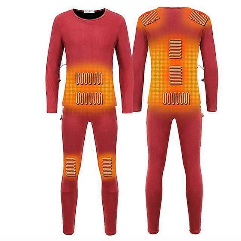 JWL-Heated Jacket Men Women Cycling Heating Jacket Electric USB Heating Suit Thermal Underwear Set Heated Shirt Top S-4XL | Fruugo SG